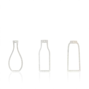 Lot de 3 Vases Muraux en Fer Blanc – Décoration Murale Minimaliste et Moderne pour Chambre d'Enfant – Cadre de Vase Mural avec Revêtement Poudré pour Salon - Product Image 2
