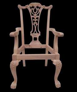 French Retro Solid Wood Accent Bedroom <b>Chair</b> Tufted upholstered armchair Hand Made Wooden Frame Living Room Bedroom <b>Chair</b> - Product Image 5