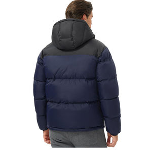 Lightweight Men's Casual Puffer Jacket Regular Length with Zipper Closure Winter Warm Material Plain Dyed <b>bubble</b> <b>coat</b> for men - Product Image 4