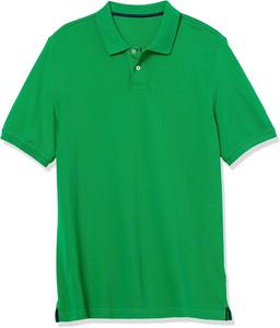 T-shirt classique pour homme en sergé doux avec patte de boutonnage, haut décontracté élégant pour tenue de ville ou d'extérieur, séchage rapide, anti-plis - Product Image 1