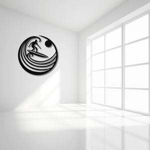 Art mural en métal ondulé rond, le meilleur art mural en métal pour la décoration intérieure - Product Image 4