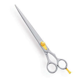 Ciseaux de toilettage pour chien professionnels, lame courbée, acier inoxydable, ensemble d'instruments certifié CE, toilettage de haute qualité pour animaux de compagnie - Product Image 1