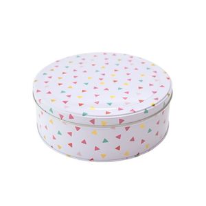 Vintage Galvanized Metal Food Container Set Floral Printed Nested <b>Storage</b> Tins for Biscuits Cookies & Gift Packaging Box Jars - Product Image 4