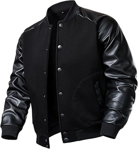 Chaqueta Varsity Clásica, Chaquetas Letterman Elegantes para Hombres y Mujeres, Ropa Deportiva Escolar, Ropa Casual de Calle, Precio Económico, Venta al Por Mayor - Product Image 1