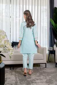 Pakistan High Quality Lawn/Cotton Lace Trim Knee-Length <b>Kids</b> Dresses Trendy Daily Wear Indian/Pakistani Ladies Clothing - Product Image 3