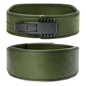 เข็มขัดยกน้ำหนักหนังแบบปรับได้เข็มขัดฝึกออกกำลังกายสำหรับความแข็งแรงและฟิตเนสปรับได้ปรับยี่ห้อได้ - Product Image 1