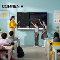 Pizarra Interactiva Táctil 4K de 55 Pulgadas Económica para Educación Escolar, Reuniones y Conferencias con Función Táctil de 20 Puntos
