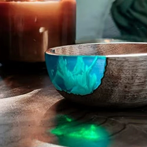 Resin river <b>wood</b> bowl handmade artistic wooden fruit serving bowl modern <b>rustic</b> <b>dining</b> <b>table</b> centerpiece decor - Product Image 1