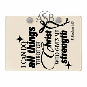 Lámina Religiosa de Cristo, Sostenible, Puedo Hacer Todo a Través de Cristo, Lámina Personalizada con Impresión de Logotipo, Servicio OEM - Product Image 5
