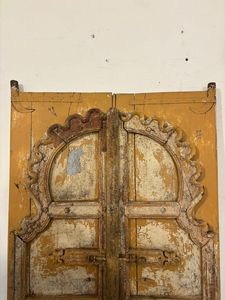 Porte en bois massif antique sculptée à la main avec cadre sculpté, porte d'entrée de luxe pour villas, restaurants, hôtels, meubles de maison - Product Image 6