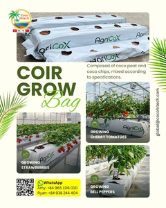 Sac de culture en fibre de coco, substrat de plantation en coco pour la culture en serre de tomates, concombres et fraises - Product Image 1