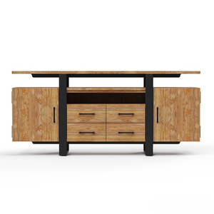 Juego de Muebles Modernos de Madera de Teca Ecológica y Duradera para Sala de Estar, Entrada, Apartamento, Hotel/Villa, Incluye Mesa de Centro de Madera de Java - Product Image 4