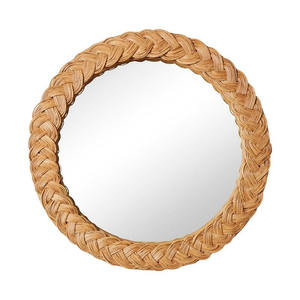 Adorno de Pared Colgante de Mimbre Estilo Bohemio, Diseño Floral, Decoración para Dormitorio, Hecho en Vietnam, Varios Piezas - Product Image 1