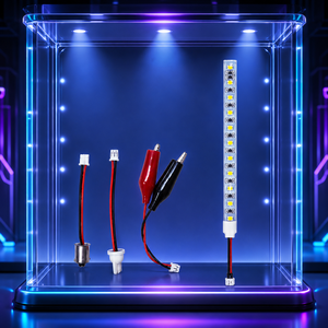10SMD 12V <b>LED</b> Strip <b>Light</b> for Arcade Slot Machine Gaming Accessories Plastic Connector with Red Black <b>Wires</b> Amusement - Product Image 1