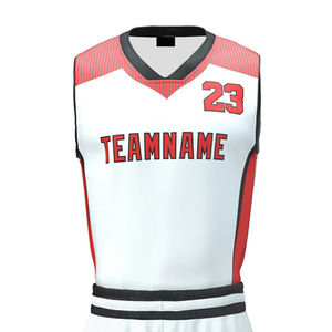 Nouveauté Ensemble d'uniformes de basket-ball personnalisables grande taille, matériau imprimé respirant de haute qualité - Product Image 4