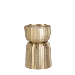 Support à bougie décoratif pour la décoration de la maison, finition dorée, porte-bougie en aluminium coulé, fait main, personnalisé, best-seller, lot de 2 - Product Image 4