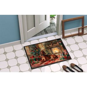 Redbone Coonhound Felpudo de Navidad Antideslizante Interior/Exterior Lavable Alfombra de pila baja 24H X 36W Felpudo de puerta delantera para entrada - Product Image 4