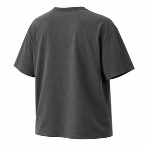 Mens <b>Black</b> O Neck Short Sleeve <b>T</b> <b>Shirt</b> Oversized Fit Casual Solid Color Knitted Blank Design Regular Length mens <b>black</b> <b>t</b> <b>shirt</b> - Product Image 2