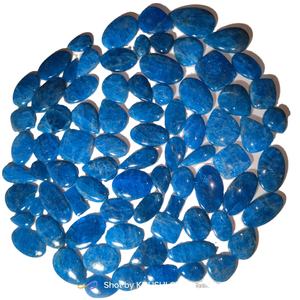 เครื่องประดับอัญมณีแอปพาไทต์สีฟ้าธรรมชาติคุณภาพสูงอัญมณีหลวมรูปร่างผสม20-45มม. 6-10กรัมได้รับการรับรองจากบุคคลที่สาม - Product Image 4