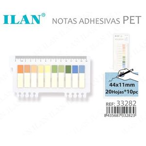 อิลัน กระดาษโน้ตสติ๊กเกอร์เพ็ท 44x11 มม- 20 แผ่นต่อชิ้น 10 ชิ้น - Product Image 3