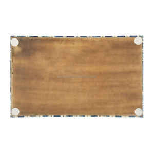 Plateau rond de service gratuit personnalisé de haute qualité fabriqué à la main en bois naturel incrusté d'os pour la maison, les restaurants et les hôtels directement - Product Image 4