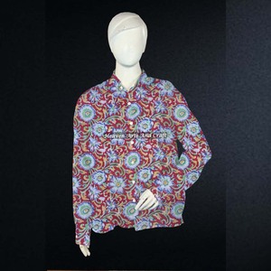 Túnica india con estampado floral bohemio para mujer, diseño bohemio, ropa de algodón, estilo gitano hippie, camisa túnica, ropa de la India y Pakistán - Product Image 6