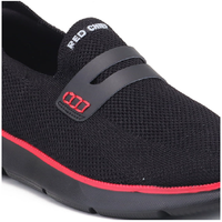 Baskets noires à enfiler pour hommes, chaussures de marche basses, légères, respirantes, pour le sport