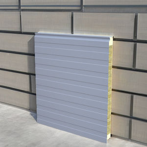 Panneau mural extérieur en laine de roche PROCK 75 mm, résistant au feu, isolation thermique et acoustique, pour bâtiments industriels - Product Image 1