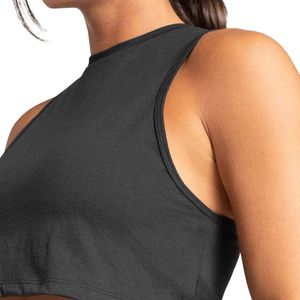 Custom Womens Crew Neck Seamless Crop Tank <b>Top</b> Sleeveless Gym Workout Fitness Yoga Activewear Breathable OEM - Product Image 5