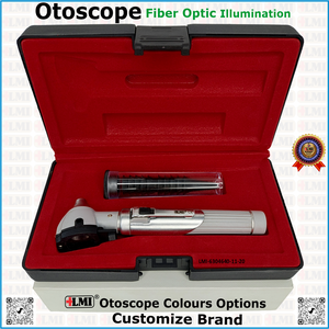Otoscopio Manual con Logotipo Personalizado, Juego de Instrumentos de Fibra Óptica Gris, Clase I, Certificado CE, Certificado ISO13485, Alta Calidad, Reutilizable - Product Image 3