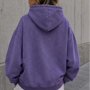 เสื้อฮู้ดดี้ผู้ชายไซส์ใหญ่ ผ้าฝ้ายเฟรนช์เทอร์รี่ 100% สีพื้น สไตล์ลำลอง สตรีทแวร์ สำหรับฤดูใบไม้ร่วง มีกระเป๋า - Product Image 6