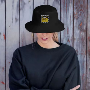 BRANIS SPORTS Gorro de Pescador Unisex Negro 100% Algodón Estilo Urbano con Diseño Bordado de Bicicleta de Montaña para Ciclismo y Actividades al Aire Libre - Product Image 3