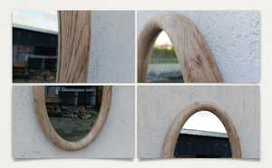 Espejo de Pared de Madera Natural Moderno, Decoración Rústica Hecha a Mano para el Hogar, Espejo de Mesa, Tamaño Personalizado, Fabricante Mayorista OEM - Product Image 6