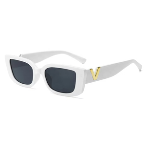 Retro Cat Eye <b>Sunglasses</b> Women/Men Unisex With Fashion V-shaped Foots Outdoor Sunshade Square Sun Glasses - Product Image 5
