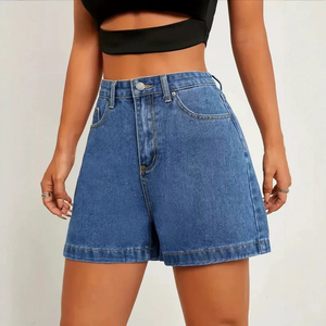 High-<b>Waisted</b> Slimming Denim Shorts for Women Fashionable And Stylish <b>Jeans</b> - Product Image 3