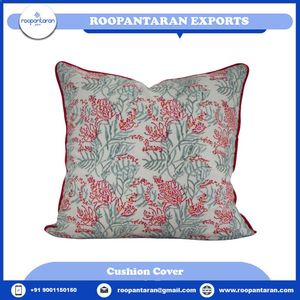 Funda de Cojín Cuadrada con Diseño Floral, 50x50 cm, Algodón y Lino, Estilo Clásico, Desmontable, Lavable, Cierre de Sobre, al Mejor Precio - Product Image 4