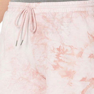 <b>Women's</b> Tie Dye <b>Skort</b> With Drawstring Waist And Pockets Casual Plus Size Short Pants Pink Cotton Spandex Knitted Breathable - Product Image 5