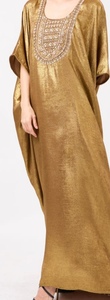 Elegant <b>Kaftan</b> Abaya Handmade Moroccan Arabian Dress Breathable Floor Length Long Sleeve Polyester Regular Fit Casual Evening - Product Image 3