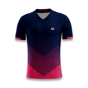 Conjunto de Camiseta de Fútbol Sublimada para Hombre, Cuello en V, Manga Corta, Absorbe la Humedad, Diseño Degradado, Ajuste Atlético para Todas las Temporadas - Product Image 6