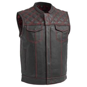 Gilet en cuir pour femme Biker Moto Haute durabilité Équipement de protection élégant Gilet en cuir pour femme - Product Image 5