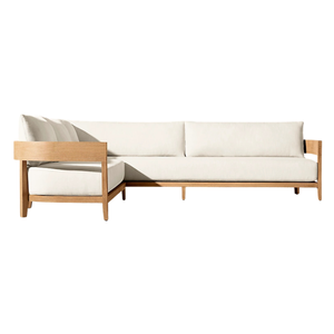 Luxury The Langham Teak Outdoor <b>Sofa</b> Modern Hotel Resort Villa Patio Lounge Couch Scandinavian Garden Furniture - Product Image 2