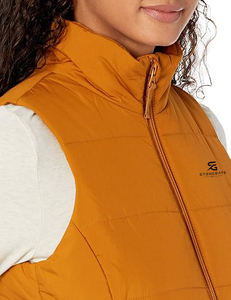 Custom Lightweight Waistcoat Warm Bubble Packable Sleeveless <b>Jacket</b> Plus Size Winter Woman <b>Duck</b> <b>Down</b> Cotton Personalized Fabric - Product Image 4