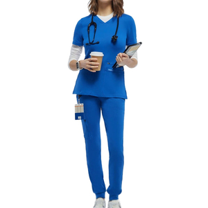 High Quality Knitted Nurse <b>Scrub</b> <b>Uniforms</b> Eco-Friendly Stylish Sets Men Fashionable Medical <b>Scrub</b> Sets Summer Hospital <b>Scrubs</b> - Product Image 1