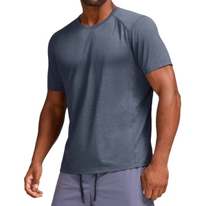 Mens Autumn Quick Drying Breathable Windproof Spandex/Polyester Sports <b>Shirt</b> Fitness Half Sleeve <b>T</b>-<b>shirt</b> Solid Stand <b>Collar</b> - Product Image 1