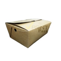 Boîtes à petit-déjeuner/déjeuner/dîner en carton ondulé biodégradable recyclable de haute qualité, gaufrage, laminage mat/brillant, revêtement UV