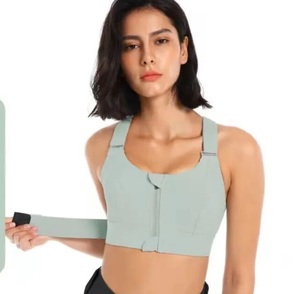 Hot Selling Custom Logo Women <b>Cross</b> Back Sports Bra <b>Top</b> Fitness Outdoor Gymwear Cup Insert Bra Workout - Product Image 2