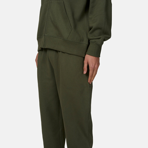 Men's Olive Green 50% Polyester Anti-Bacterial Sweatpants <b>Drawstring</b> Closure Elastic Waist Casual Joggers Side Pockets Pants - Product Image 6
