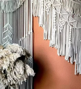 Décoration murale de luxe extra large, toile de fond de mariage bohème, tapisserie en macramé en coton faite à la main pour cérémonie, fête, décoration de la maison - Product Image 3