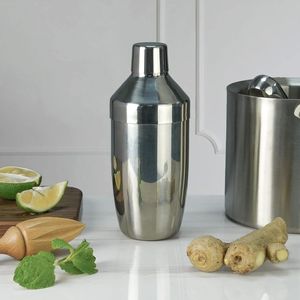 เชคเกอร์ค็อกเทลเหล็กธรรมชาติ 550 มล. แบบคลาสสิกสไตล์บอสตัน อุปกรณ์บาร์ - Product Image 4
