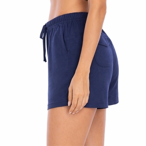 Women Solid Color Casual <b>Shorts</b> Elastic Waist Summer Fashion <b>Lounge</b> <b>Shorts</b> Comfortable Fit Lightweight Breathable Eco-Friendly - Product Image 3